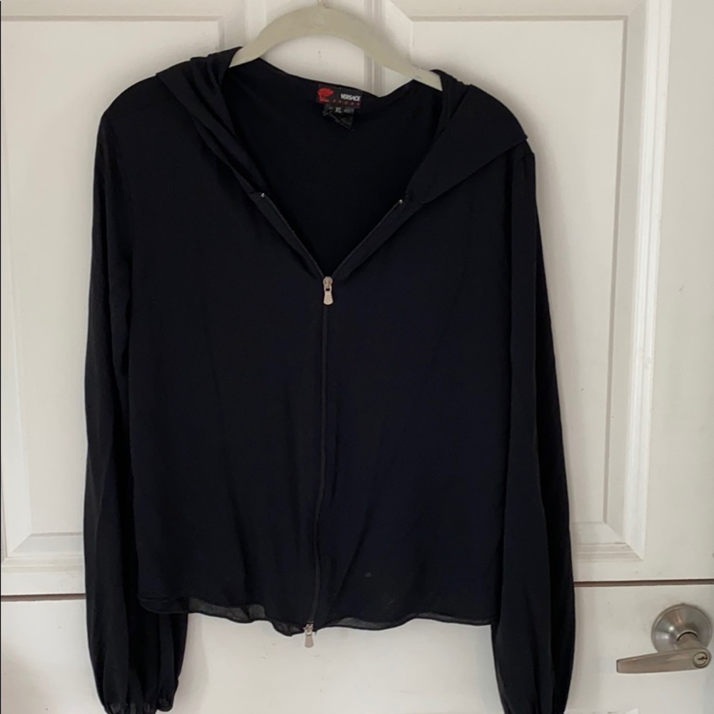 Versace Sport Mesh black hoodie